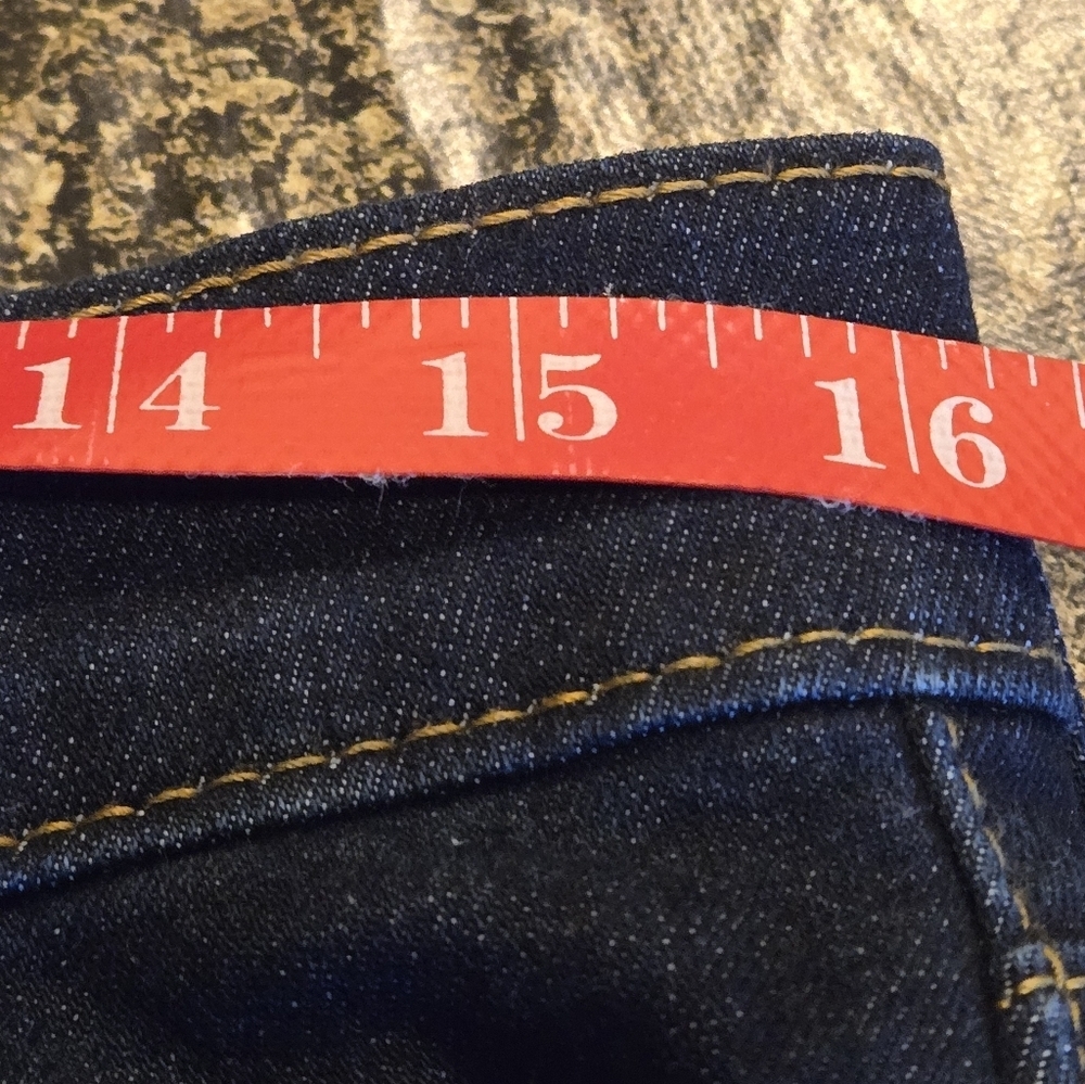 Levi’s 511 Mens 32x32 Dark Wash Slim Straight Stretch Jeans 32x30.25 Actual - Picture 13 of 16
